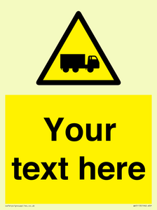 Custom Lorry Hazard Sign